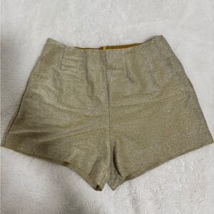Urban Outfitters Gold High Waist Shorts